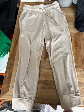 lululemon athletica Beige Drawstring Track Pants